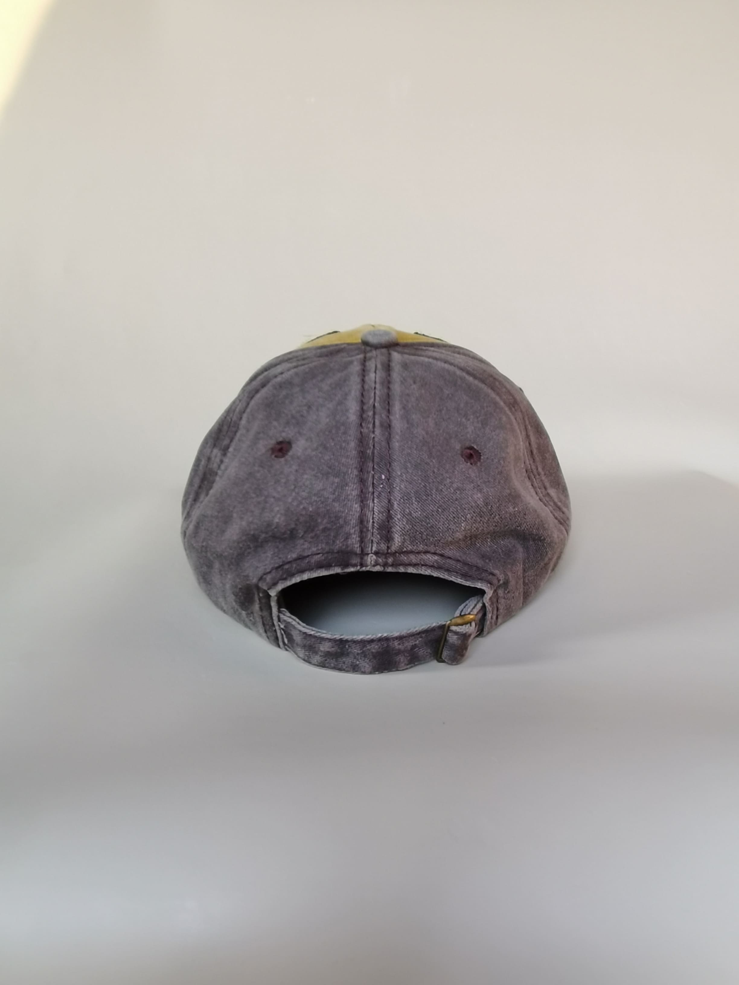 Bull Head Embroidered Baseball Cap with Contrast Panels