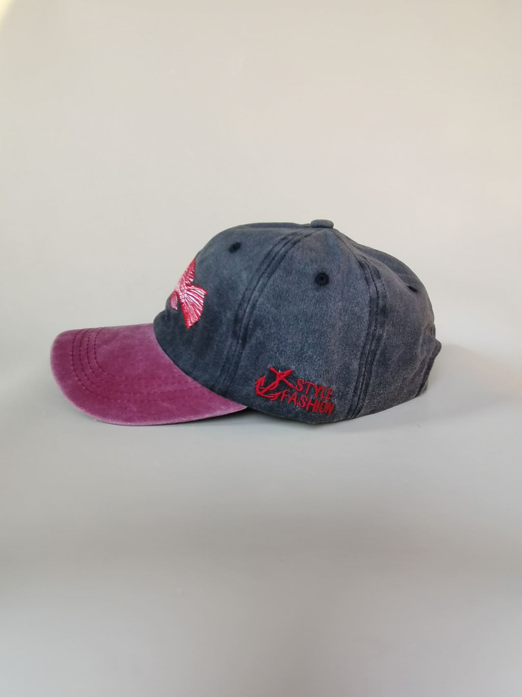 Red Snapper Embroidered Baseball Cap