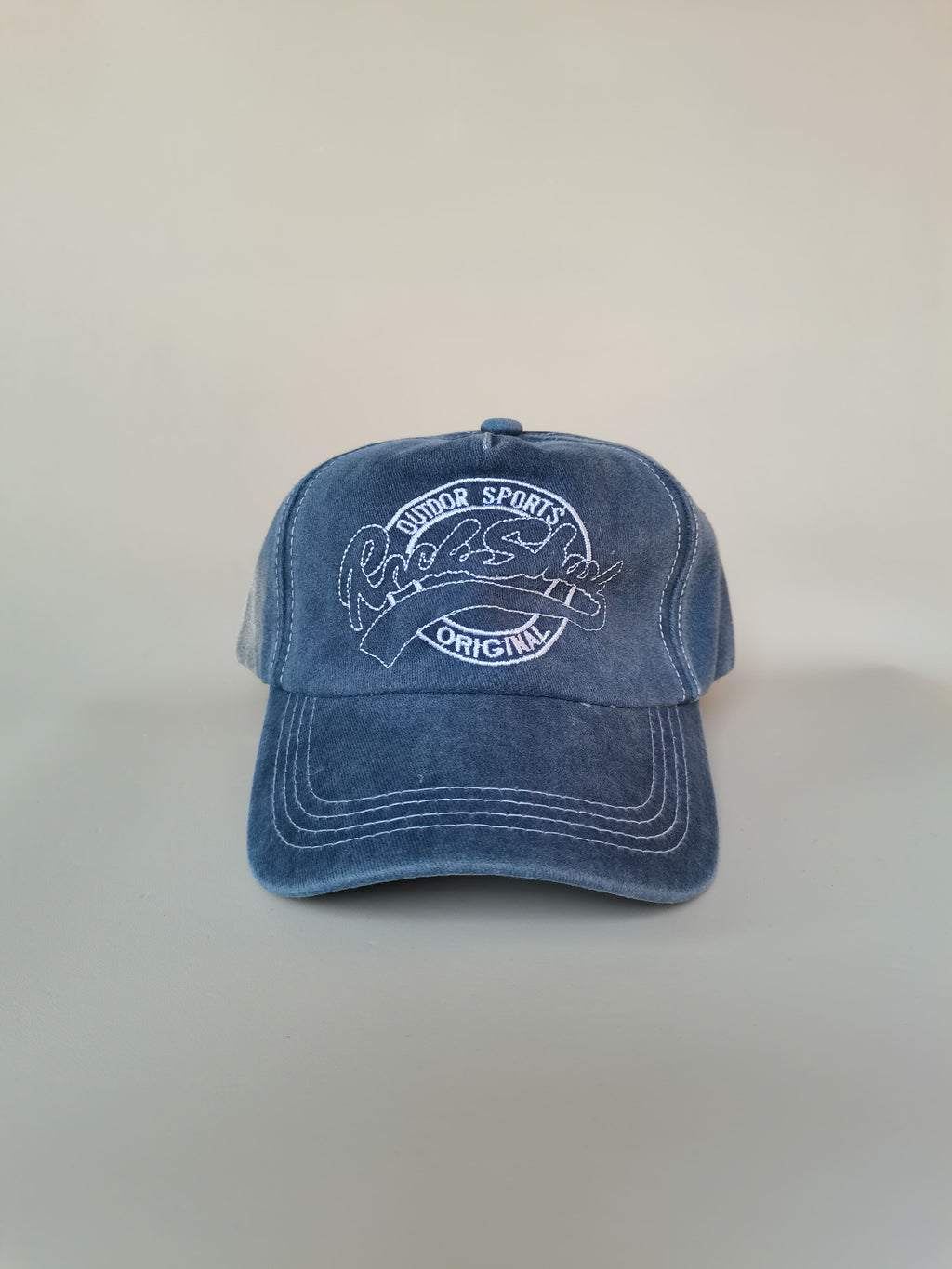 Outdoor Sports Trucker Cap with Rock Style Embroidery