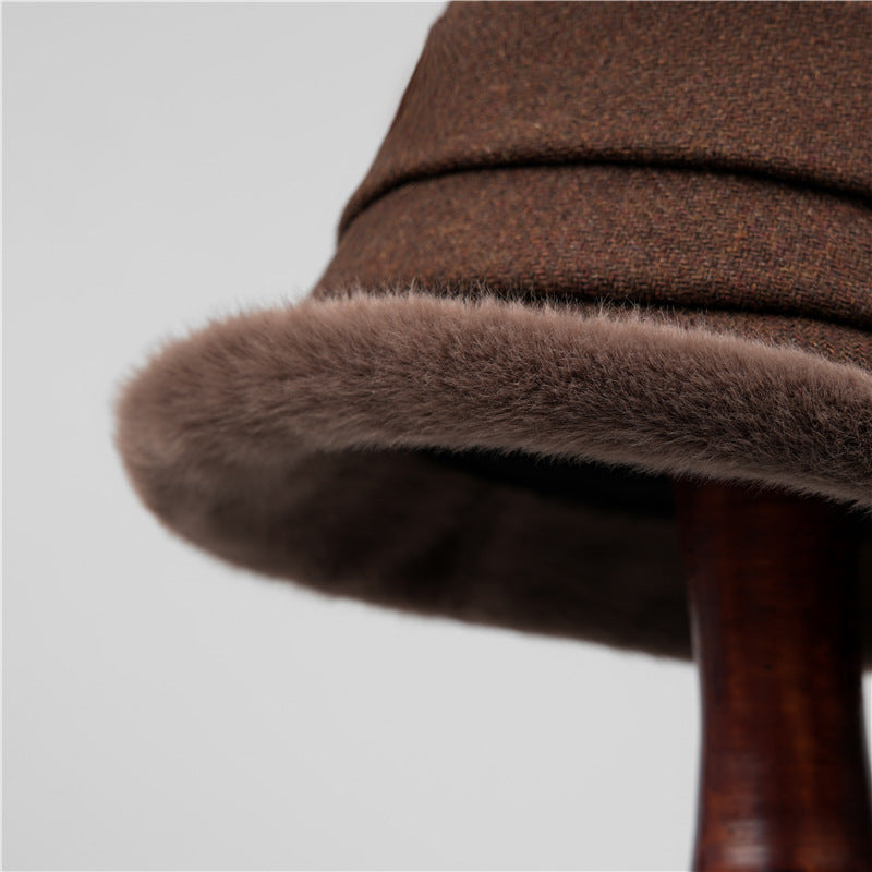 Women's Fleece-Lined Warm Bucket Hat
