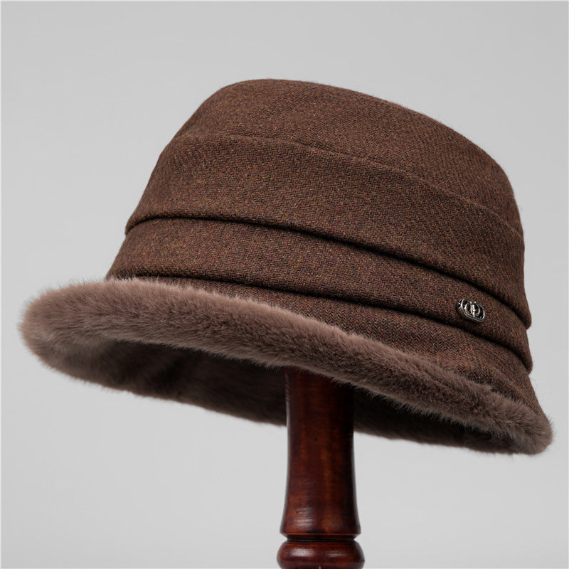 Women's Fleece-Lined Warm Bucket Hat
