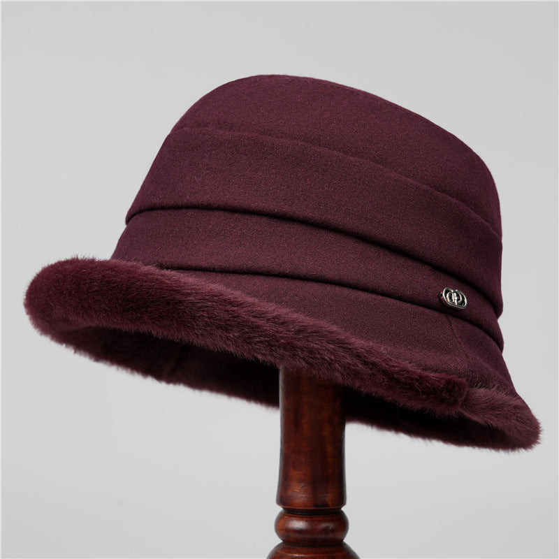 Women's Fleece-Lined Warm Bucket Hat